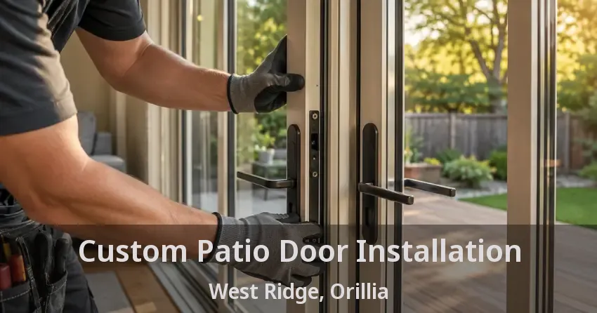 Custom Patio Door Installation West Ridge, Orillia - ON