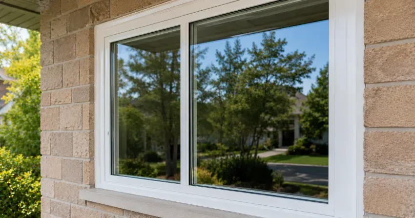 technician installing new insulated glass unit in window frame in Orillia Heights, Orillia