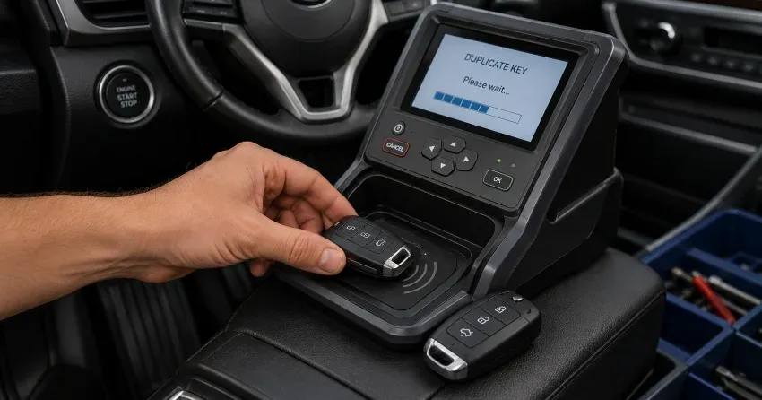 technician cloning a transponder chip key in Westmount, Orillia