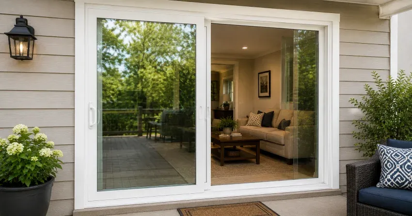 new patio door replacement installed in Orillia home